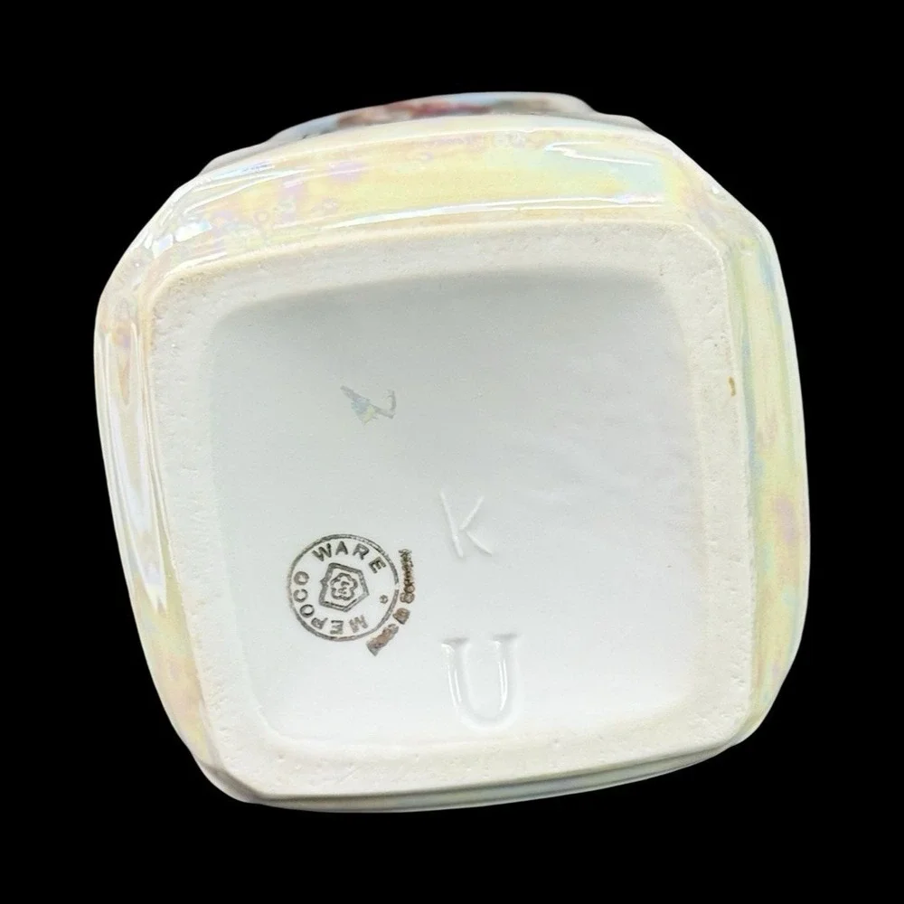 MEPOCO‎ Wares Flour Canister Iridescent Lustreware Made In Germany Vintage